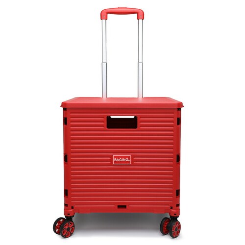 �mBAGING �o�M���O�n������ �V���b�s���O�J�[�g �X�g�b�p�[�t�� 360����] 4�֐É��L���X�^�[ �܂肽���� �������J�[�g LB007 (�ԁj_1