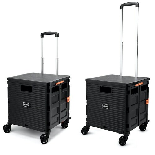 �mBAGING �o�M���O�n������ �V���b�s���O�J�[�g �X�g�b�p�[�t�� 360����] 4�֐É��L���X�^�[ �܂肽���� �������J�[�g LB007 (�ԁj_7