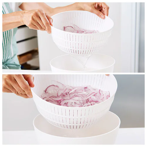 like-it ���C�N�C�b�g �ĂƂ� �U�� �ʔ� �{�E�� �Z�b�g �Č����{�E�� ���؂� ������ ���� ���� �V���v�� Colander&Bowl �z���C�g �O���[ �O���[�� �L�b�`�� ������� ������_3