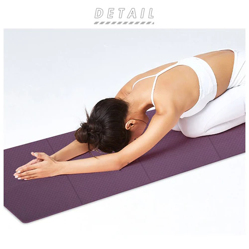 ヨガマット 折りたたみ 通販 4mm ヨガ マット たためるヨガマット 折り畳み ピラティス フィットネス ストレッチ コンパクト 運動 体操 シンプル ヨガラグ 持ち運び トレーニング 室内 ジム _1