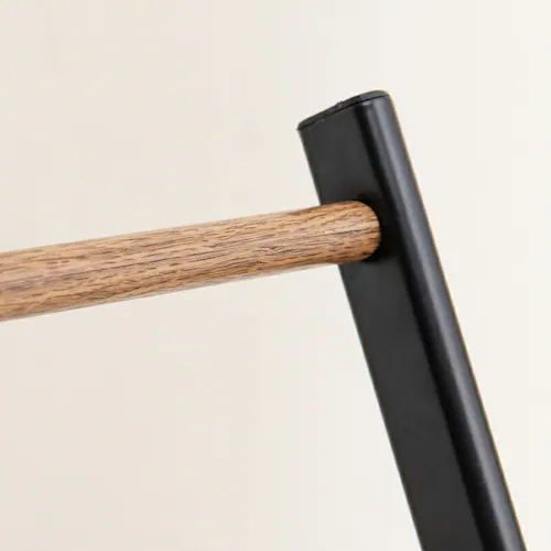 物干しスタンド おしゃれ 通販 タオルスタンド タオル掛け スマートタオルスタンド 永井興産 NK-540 タオルハンガー バスタオル 干し 部屋干し 室内物干し スチール 木目 ランドリー用品 洗濯_7