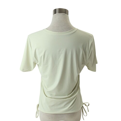 ヨガ トップス 通販 ヨガウェア ヨガトップス 半袖Tシャツ トレーニングウェア フィットネスウェア 半袖 Tシャツ ピラティス ホットヨガ おしゃれ かわいい レディース 女性 無地 シンプル Uネ_10