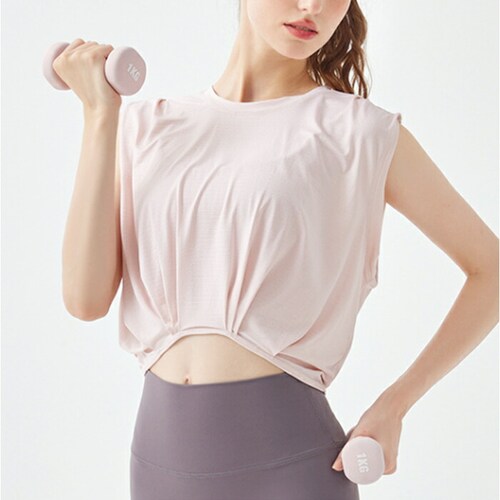 ヨガウェア タンクトップ トップス 通販 スポーツウェア トレーニングウェア フィットネスウェア クロップド丈 レディース かわいい 吸収 速乾 ヨガ ピラティス エクササイズ ヨガ用品 ジム フィッ_7