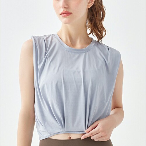 ヨガウェア タンクトップ トップス 通販 スポーツウェア トレーニングウェア フィットネスウェア クロップド丈 レディース かわいい 吸収 速乾 ヨガ ピラティス エクササイズ ヨガ用品 ジム フィッ_8