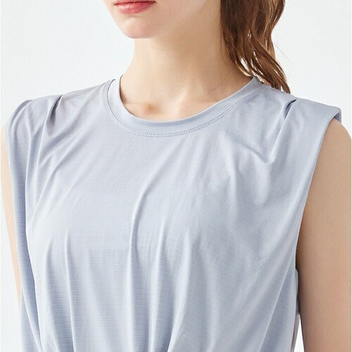 ヨガウェア タンクトップ トップス 通販 スポーツウェア トレーニングウェア フィットネスウェア クロップド丈 レディース かわいい 吸収 速乾 ヨガ ピラティス エクササイズ ヨガ用品 ジム フィッ_10