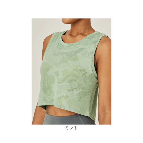 タンクトップ レディース 通販 スポーツ ショート丈 トップス ヨガウェア おしゃれ ノースリーブ ランニング フィットネス スポーツウェア ジム 運動 ウェア ヨガ ピラティス トレーニング 通気性_12