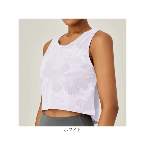 タンクトップ レディース 通販 スポーツ ショート丈 トップス ヨガウェア おしゃれ ノースリーブ ランニング フィットネス スポーツウェア ジム 運動 ウェア ヨガ ピラティス トレーニング 通気性_13