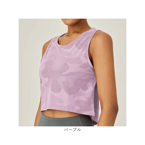タンクトップ レディース 通販 スポーツ ショート丈 トップス ヨガウェア おしゃれ ノースリーブ ランニング フィットネス スポーツウェア ジム 運動 ウェア ヨガ ピラティス トレーニング 通気性_16