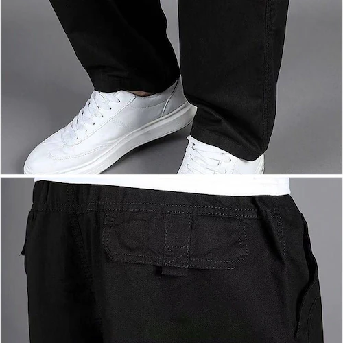 カーゴパンツ メンズ ゆったり 通販 イージーパンツ カーゴ パンツ 長ズボン カジュアルパンツ ストレートパンツ ズボン ロングパンツ 男性 紳士 ボトムス おしゃれ カジュアル シンプル 無地 春_7