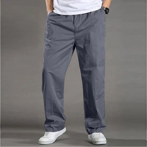 カーゴパンツ メンズ ゆったり 通販 イージーパンツ カーゴ パンツ 長ズボン カジュアルパンツ ストレートパンツ ズボン ロングパンツ 男性 紳士 ボトムス おしゃれ カジュアル シンプル 無地 春_9