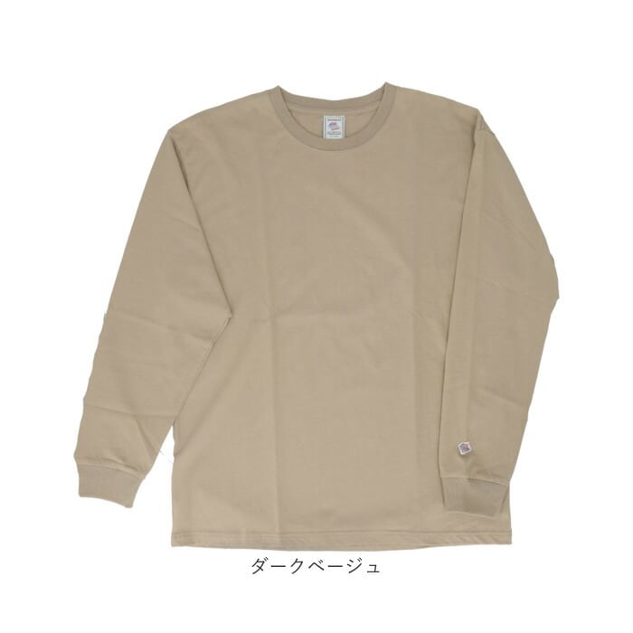 ダークベージュ Lサイズ JEMORGAN 長袖Tシャツ ジェーイーモーガン