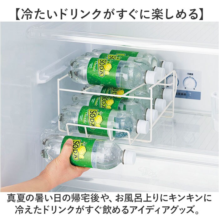 ホワイト ドリンク ストッカー 冷蔵庫 通販 ペットボトルストッカー