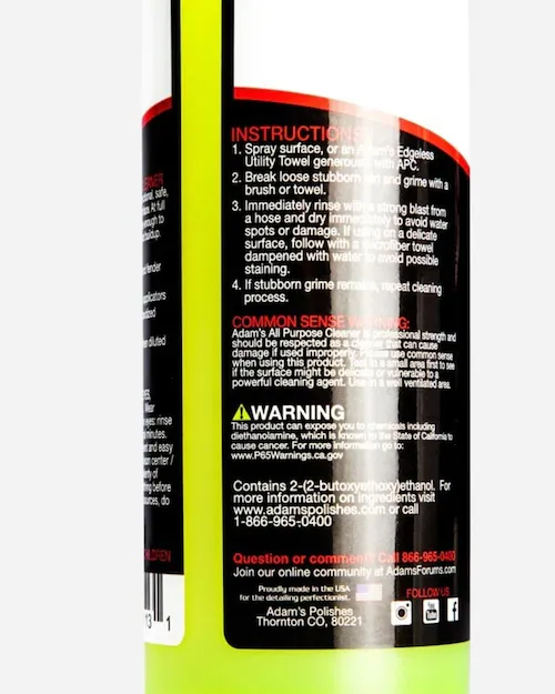 【日本正規品】Adam’s All Purpose Cleaner | オールパーパスクリーナー【送料込み価格】_3