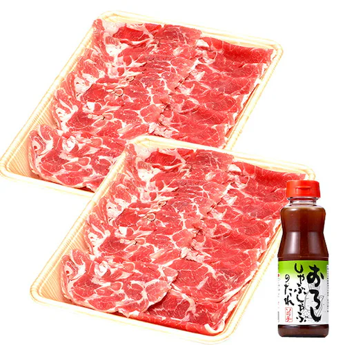 ラム肉 ラムしゃぶ 1kg (生ラムしゃぶしゃぶ用 500g×2、ソラチ しゃぶしゃぶ 醤油(230g)×1/冷凍)_16