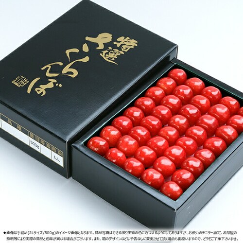 【出荷間近】山形県産 さくらんぼ 紅秀峰 500g (特秀品/2Lサイズ/手詰め/クール便) お中元 ギフト 家庭用_2