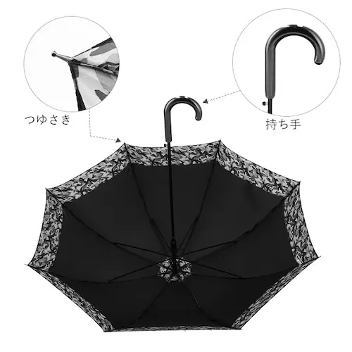 ジュニア 傘 60cm 通販 男の子 メンズ 小学生 高学年 男子 子供用 ジャンプ傘 かさ ワンタッチ 60 センチ 迷彩 チェック こども カサ 雨傘 長傘 crux クラックス_2