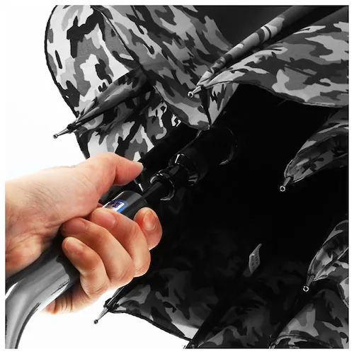 ジュニア 傘 60cm 通販 男の子 メンズ 小学生 高学年 男子 子供用 ジャンプ傘 かさ ワンタッチ 60 センチ 迷彩 チェック こども カサ 雨傘 長傘 crux クラックス_4
