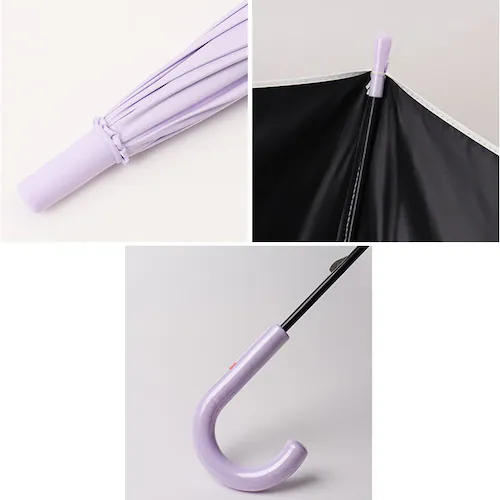 晴雨兼用傘 長傘 遮熱 キッズ 通販 子ども傘 傘 晴雨兼用 日傘 雨傘 かさ カサ 遮光率100% UVカット UPF50+ 透明窓 耐風 通学 小学生 小学校 女の子 男の子 子供用 子ども こど_12