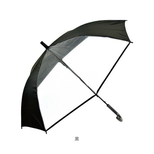 傘 子供用 通販 男の子 女の子 ジャンプ傘 長傘 55cm 軽い 軽量 グラスファイバー骨 丈夫 2コマ透明窓 無地 通学 登校 置き傘 ジュニア 子ども傘 傘 雨具_9