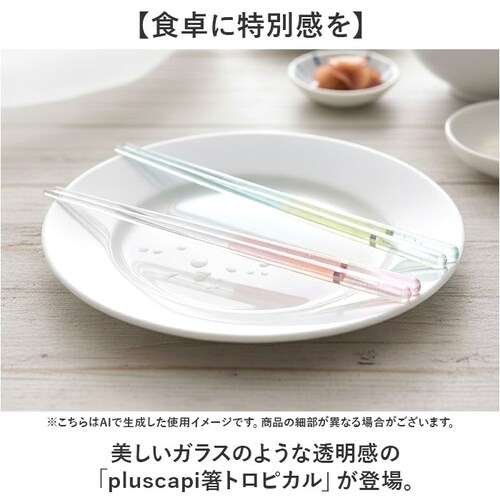お箸 食洗機対応 通販 日本製 イシダ 箸 おはし 23cm おしゃれ 大人 女性 男性 かわいい 可愛い 透明 クリア プラスチック製 プラスキャピ 新生活 お祝い プチギフト 和食器 食器 キッチ_1
