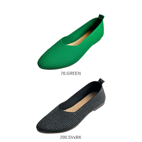 ニットパンプス 痛くない 通販 ニット シューズ パンプス フラットシューズ ぺたんこ レディース靴 コンフォートシューズ ローヒール 婦人靴 くつ ニット素材 フォーマル 歩きやすい 疲れない 痛く_14