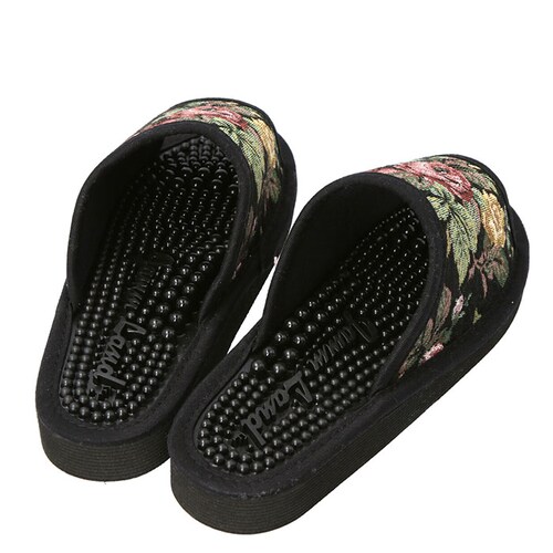 健康サンダル レディース 通販 足ツボ サンダル 足つぼ ルームシューズ スリッパ ゴブラン織り おしゃれ かわいい フラワー 花柄 日本製 足の裏 雑貨 インテリア カワサキ【代引き不可】_6