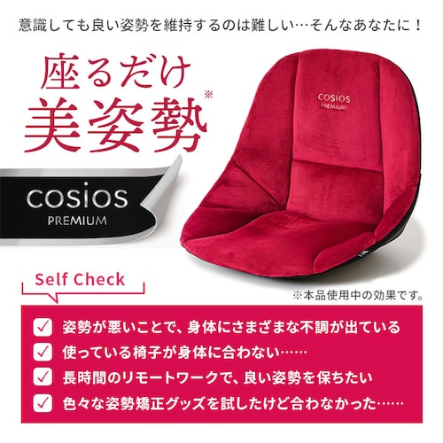 骨盤サポート チェア 姿勢矯正 通販 cosios Premium コシオスプレミアム ボードクッション 座椅子 美姿勢座椅子 骨盤矯正 骨盤座椅子 サポートクッション 男女共用 背筋 骨盤 おしゃれ_4