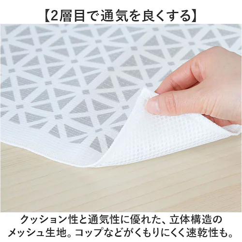 Nicott ニコット 水切りマット キッチン 通販 吸水マット 水切り用マット 水切り用品 吸水水切りマット シンクマット 吸水 速乾 防臭 繰り返し 洗濯可能 生活用品 台所用品 キッチン用品 キ_6