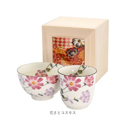 花ことばバラ 美濃焼 茶碗 湯呑 セット 通販 日本製 木箱入 和食器セット 食器 飯椀 湯呑み ご飯茶碗 湯のみ コップ 皿 お皿 陶器 おしゃれ 美濃焼き キッチン雑貨 誕生日 結婚祝い 還暦 男_13