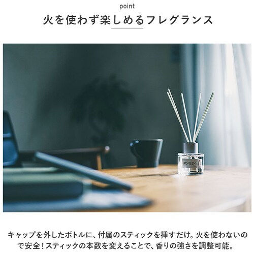 リードディフューザー スティック 通販 フレグランス アロマ ルームフレグランス ガラスボトル 透明ボトル 芳香剤 リラックス インテリア 癒し 香り 女性 男性 おしゃれ 寝室 玄関 リビング ギフ_3