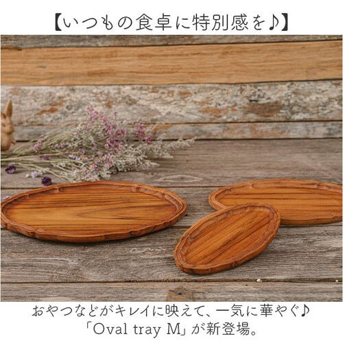 ブラウン 木製 プレート オーバル 通販 オーバルプレート 24cm 楕円皿 リムプレート 楕円 皿 プラター 木の器 お皿 トレー オーバルトレイ RD-03M おしゃれ かわいい 天然木 ウッド _1