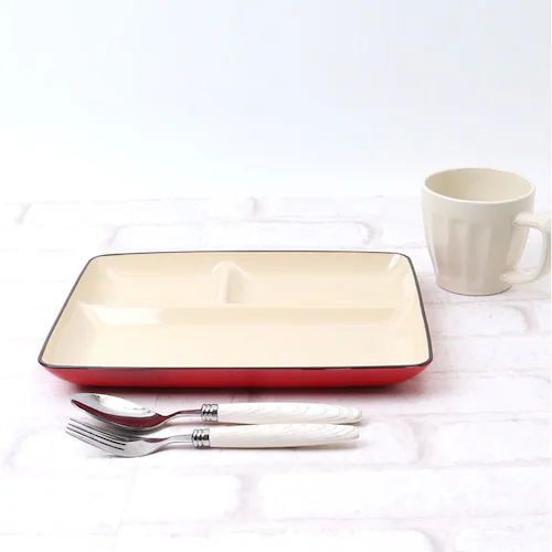 レッド ランチプレート 仕切り 通販 日本製 軽量 軽い ワンプレート ミールプレート 皿 お皿 食洗器対応 仕切り皿 レンジOK 割れにくい素材 スタッキング 時短 お手入れ簡単 おしゃれ ピクニッ_11