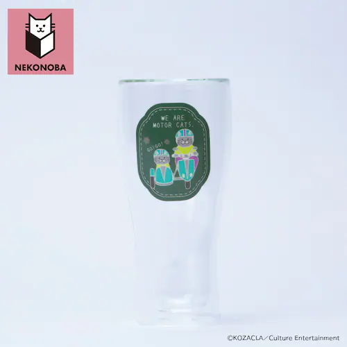 MOTORCATS NEKONOBA グッズ 通販 ネコノバ ダブルウォール ビアグラス ビールグラス ビール グラス 結露しない 食洗機不可 電子レンジ不可 猫 ねこ ネコ 猫グッズ かわいい おし_6