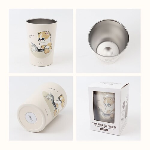 �^���u���[ 450ml �ʔ� mofusando ���t�T���h �X�e�����X�^���u���[ 2WAY �ۉ� �ۗ� �}�C�{�g�� �X�e�����X ������� �I�V���� �L �˂� ���ӂ���� ���킢�� ���� �I�t�B�X _10