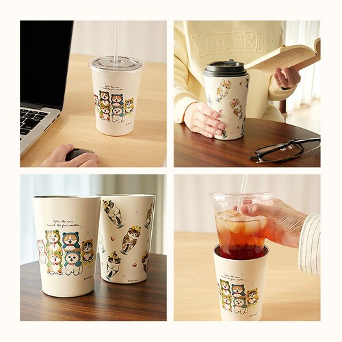 �^���u���[ 450ml �ʔ� mofusando ���t�T���h �X�e�����X�^���u���[ 2WAY �ۉ� �ۗ� �}�C�{�g�� �X�e�����X ������� �I�V���� �L �˂� ���ӂ���� ���킢�� ���� �I�t�B�X _11