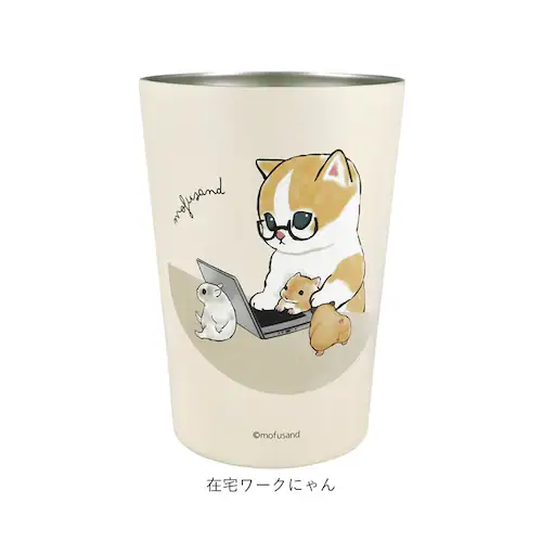 �^���u���[ 450ml �ʔ� mofusando ���t�T���h �X�e�����X�^���u���[ 2WAY �ۉ� �ۗ� �}�C�{�g�� �X�e�����X ������� �I�V���� �L �˂� ���ӂ���� ���킢�� ���� �I�t�B�X _14