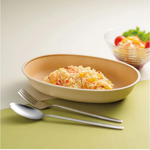 IV 日本製 ボウル 抗菌 通販 小判型ボウル 食器 カレー皿 パスタ皿 食洗機対応 電子レンジ対応 おしゃれ ランチ皿 木目調 お皿 すくえる カフェ風 軽い ナチュラル 割れにくい シンプル 深皿_2