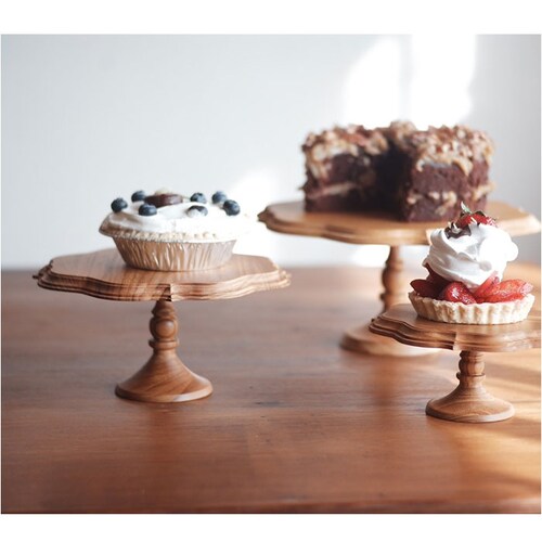 ブラウン ケーキスタンド ゴシック M 通販 Cake Stand コンポート皿 ケーキプレート プレート 皿 食器 スタンド ケーキトレー gothic 木 ウッド キッチン 高級感 テーブルウェア_9