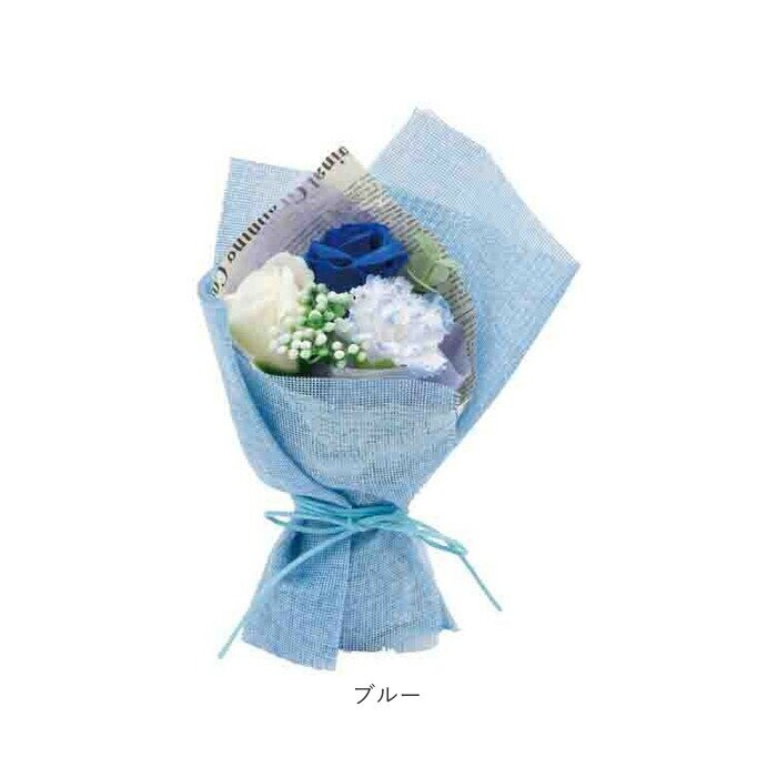 イエロー ソープフラワー 花束 通販 ブーケ 箱入り アーティフィシャル