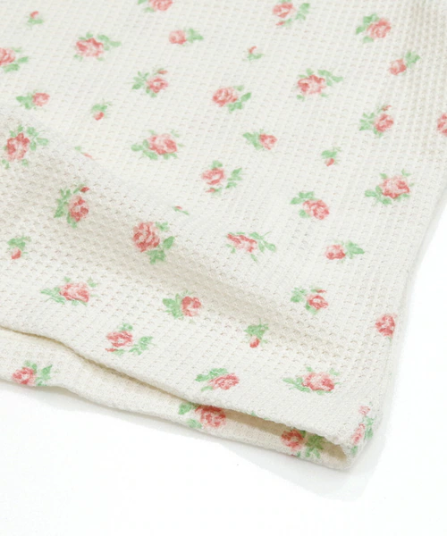 ワッフル 生地 花柄 通販 キャミソール JEMORGAN サーマル JD764-29S ジェーイーモーガン カップ付き ブランド レディース おしゃれ シンプル かわいい 小花柄 ワッフル生地 アメ_3