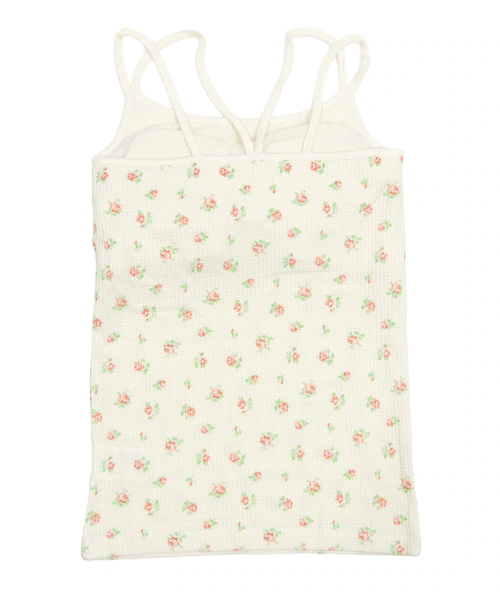 ワッフル 生地 花柄 通販 キャミソール JEMORGAN サーマル JD764-29S ジェーイーモーガン カップ付き ブランド レディース おしゃれ シンプル かわいい 小花柄 ワッフル生地 アメ_5