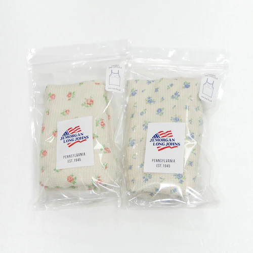 ワッフル 生地 花柄 通販 キャミソール JEMORGAN サーマル JD764-29S ジェーイーモーガン カップ付き ブランド レディース おしゃれ シンプル かわいい 小花柄 ワッフル生地 アメ_11