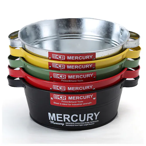 マーキュリー バケツ 通販 ブリキバケツ 雑貨 おしゃれ MERCURY タブバケツ ブリキ スチール ガーデニング 花壇 寄せ植え 鉢カバー ガレージ カー用品 ゴミ箱 掃除用品_7