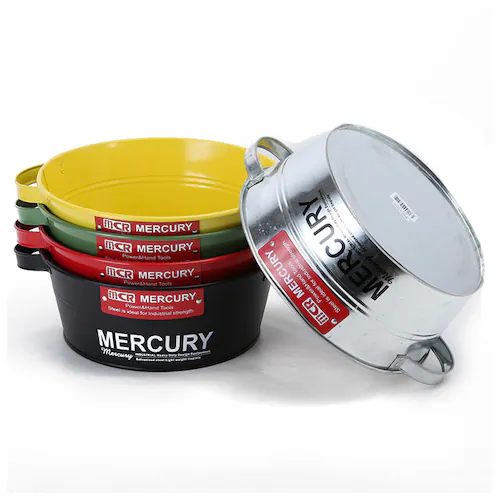 マーキュリー バケツ 通販 ブリキバケツ 雑貨 おしゃれ MERCURY タブバケツ ブリキ スチール ガーデニング 花壇 寄せ植え 鉢カバー ガレージ カー用品 ゴミ箱 掃除用品_8