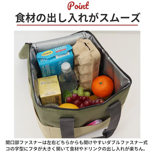 キャンプス CAMPS 保冷バッグ 大容量 通販 ハイエンド保冷温ビッグバッグ クーラーバッグ 保冷バック クーラーバック レジャーバッグ ファスナー 大きめ エコバッグ 大型 お弁当 花見 キャンプ_5