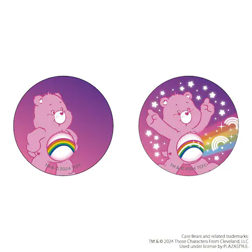 ケアベア グッズ 通販 Care Bears 缶バッジ まじかる百貨店缶バッジ 4947864074364 チアベア 缶バッチ カンバッジ カンバッチ かわいい おしゃれ 可愛い レンチキュラー キャ_3