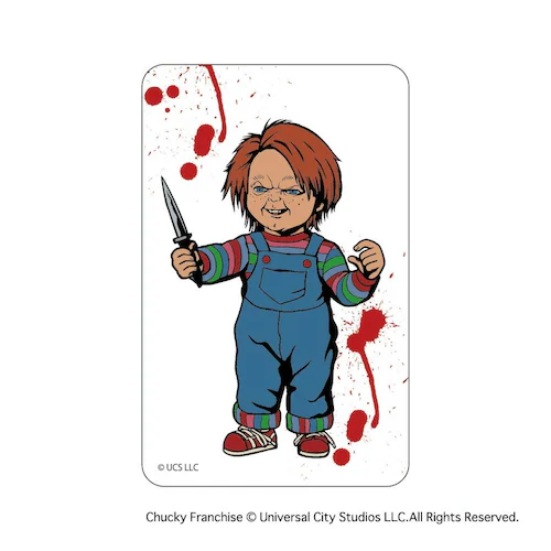 チャッキー グッズ 通販 CHUCKY クリアカード まじかる百貨店クリアカード 4947864075316 チャッキー05 スマホ かわいい おしゃれ 透明 カード 映画グッズ チャイルド・プレイ _1