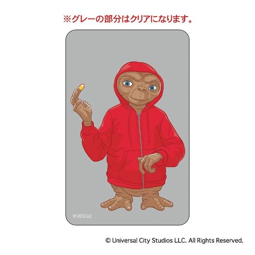 ET グッズ 通販 E.T. クリアカード まじかる百貨店クリアカード 4947864075576 the Extra Terrestrial01 スマホ 透明 カード 映画グッズ イーティー おしゃ_1