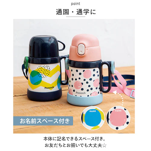 �s�[�R�b�N Peacock ���� �ʔ� ASK-W40 2WAY�{�g�� �X�g���[�}�O 400ml �R�b�v�t�� 360ml �q�� �q���p �q�ǂ� �L�b�Y �j�̎q ���̎q �ۉ� �ۗ� �y�� ���@�r �c�t��_8