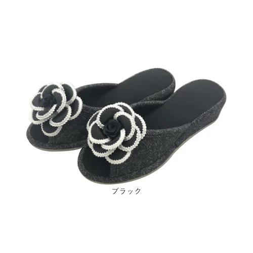 スリッパ カメリア 通販 ルームサンダル ルームシューズ 室内履き サンダル シューズ 靴 くつ レディース ヒール 厚底 4cm おしゃれ かわいい 学校行 母 保護者 前開き 疲れにくい ツイード_15